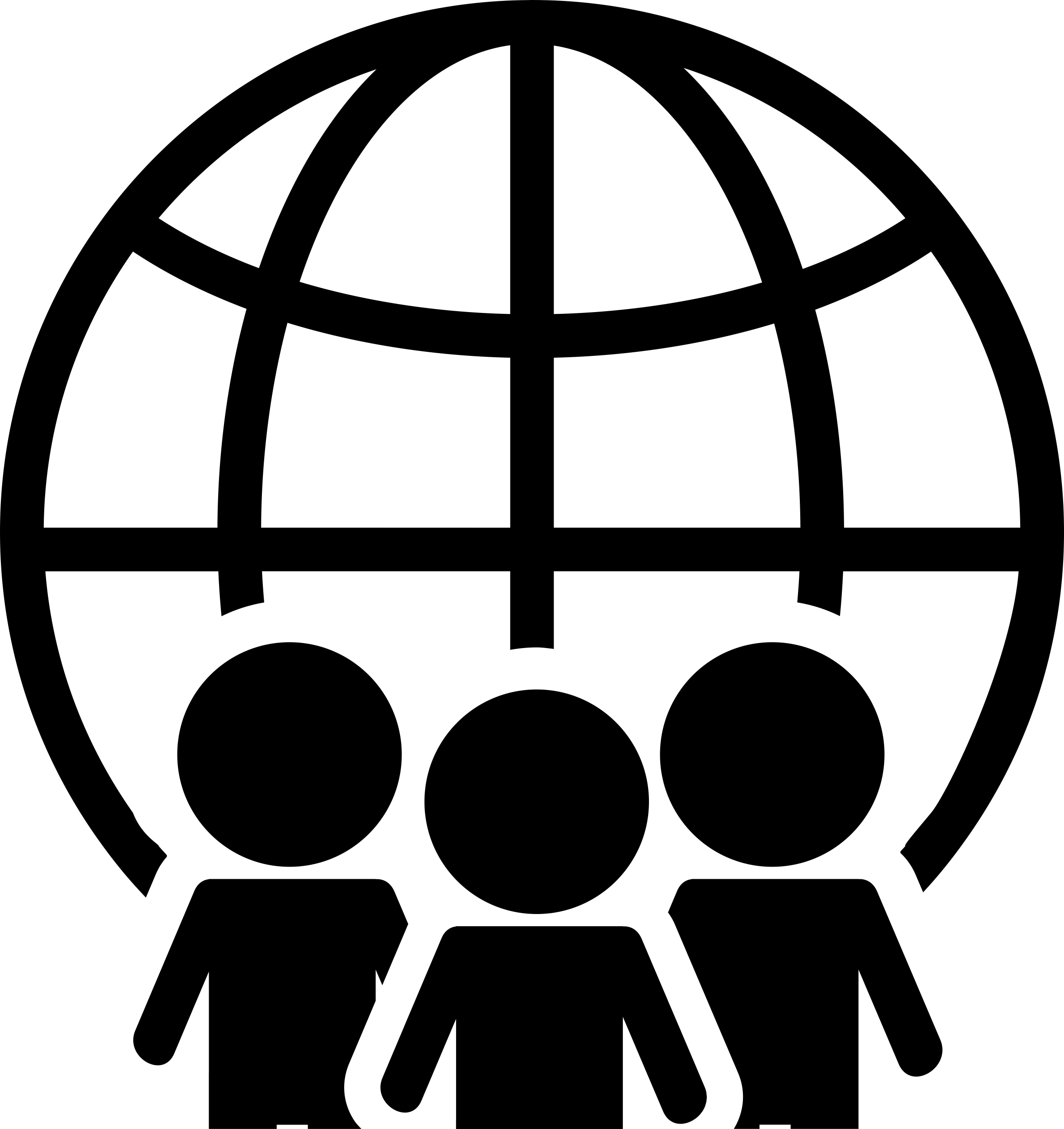 Earth Grid Symbol And Three Persons Tracing Svg Vector Free Vectors